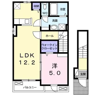 茨城県日立市南高野町1【アパート】の間取り