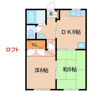 アメニティ錦【2階】の間取り