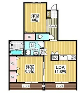 APTエクセル【1階】の間取り