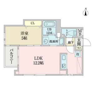 Y’s8701【6階】の間取り