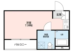 ルナソレイユ川崎【2階】の間取り