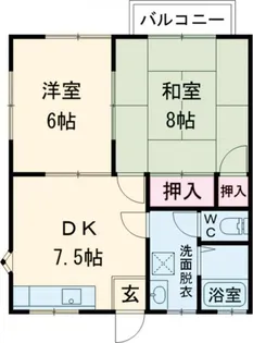 ハイツリバーヒルズ【2階】の間取り