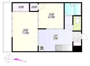 宇佐見マンション【3階】の間取り