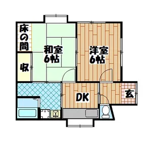 グリーンハイツ【2階】の間取り