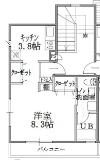 神奈川県横浜市南区中村町5【アパート】の間取り