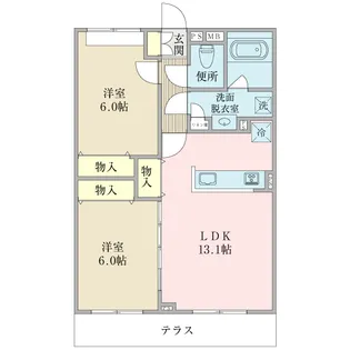 Elvita【1階】の間取り