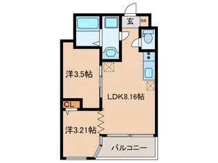 THE GRAND WIN【5階】の間取り