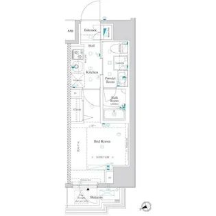 AXASレジデンス目黒東【5階】の間取り