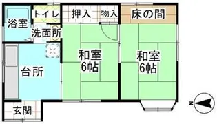 小松コーポ【2階】の間取り