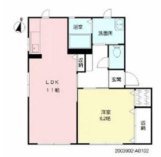 クレセオA棟【1階】の間取り