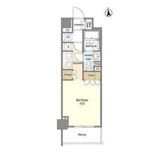 東京都中野区中央1【マンション】の間取り