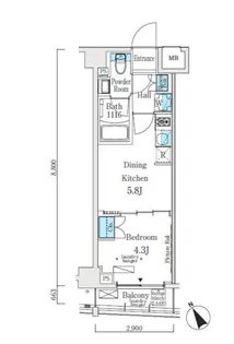 東京都大田区東馬込1【マンション】の間取り
