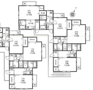 メゾン南小岩7【1階】の間取り
