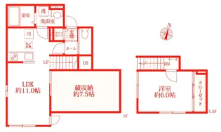 ルミエール【1階】の間取り