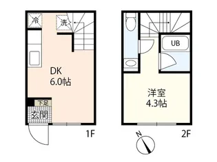 SHELTIE GARDEN【1階】の間取り
