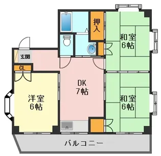 東京都江戸川区南小岩2【マンション】の間取り