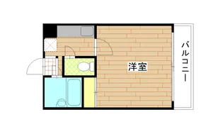 サンレモハイツ上杉B【2階】の間取り