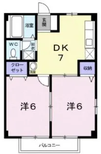 サンハイツあおば【2階】の間取り