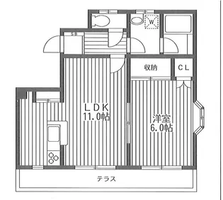 サンフォレスト【1階】の間取り