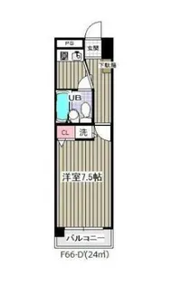 グランシャルム葛西【8階】の間取り