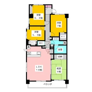 日神パレステージ石神井台【2階】の間取り
