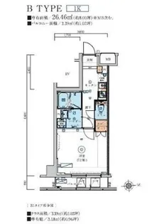 東京都墨田区墨田3【マンション】の間取り