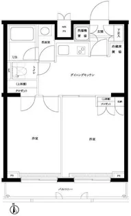 東京都中野区本町3【マンション】の間取り