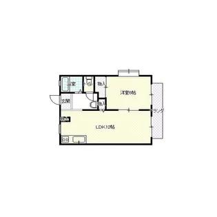 メゾンりみゆ【1階】の間取り