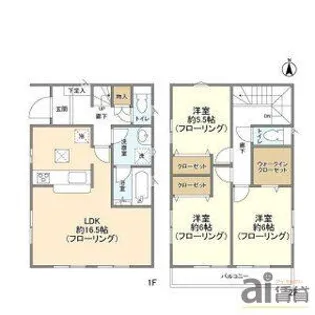 東京都東村山市富士見町4【一戸建】の間取り