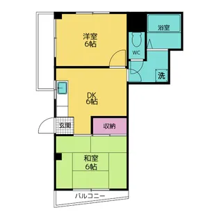 東京都大田区鵜の木2【マンション】の間取り