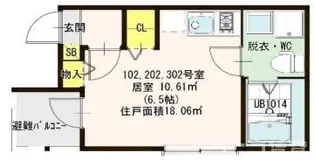 Andante【3階】の間取り
