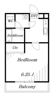アレンヌ東千葉【1階】の間取り