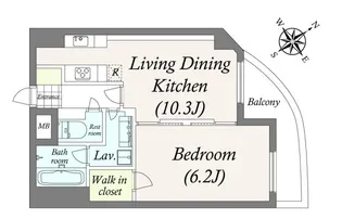 スカイコートパレス大田鵜の木【5階】の間取り