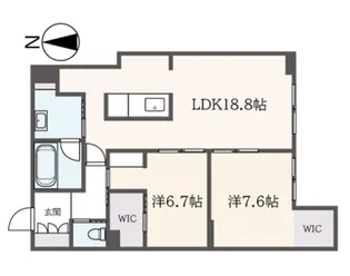 ウィズプラス大船【4階】の間取り