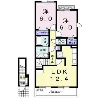 フィールド ヴィレッジC【2階】の間取り