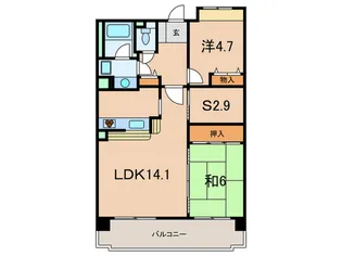 メゾン本山中町【4階】の間取り