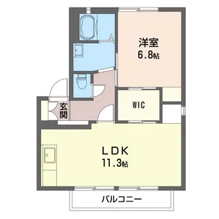 ディアス諏訪 D【1階】の間取り