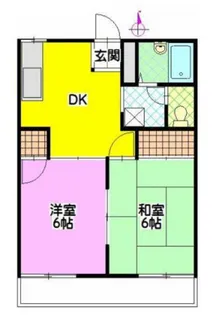 ホリデー守谷【2階】の間取り