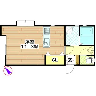 フランボワーズI【2階】の間取り