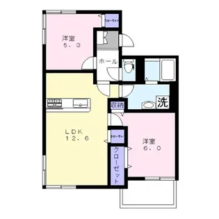 アビターレ請西南C【2階】の間取り