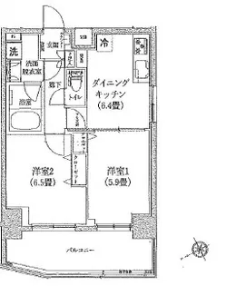 ティモーネ上野の森ノルド【10階】の間取り