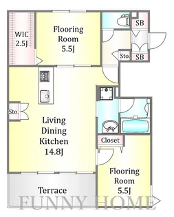 アントレイド【1階】の間取り