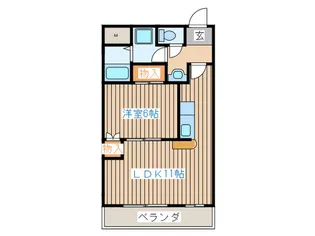 グラン・リピエ-ノ・パル【1階】の間取り