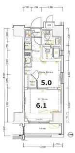 XEBEC東日暮里south【6階】の間取り