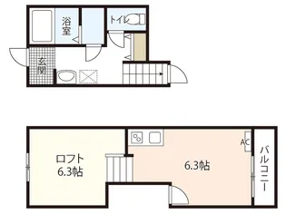 Relacion M【2階】の間取り