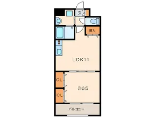 アネックス金山【2階】の間取り