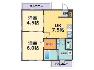 メゾン・ド・レグルス【1階】の間取り