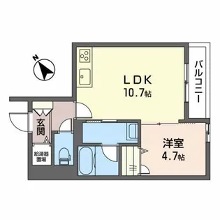 シャーメゾン赤江【1階】の間取り