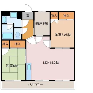 セントラルヴィレッジ【1階】の間取り