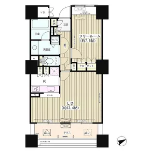 エンブレムコート明石町【5階】の間取り